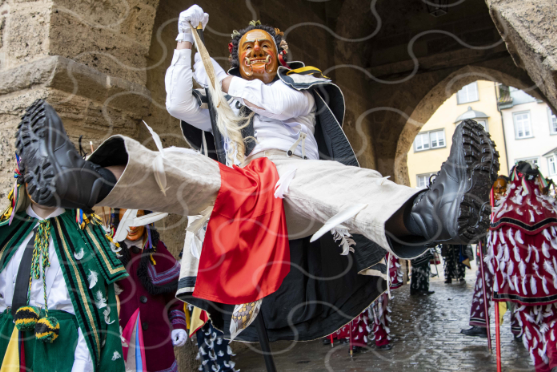 Der Federehannes schon seit längerem ein fester Bestandteil der Rottweiler Fasnet