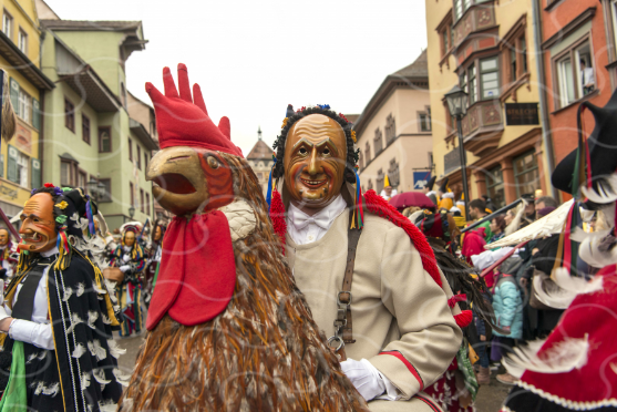 „Schiermaiers Guller“ tritt als Einzelfigur im Narrensprung auf